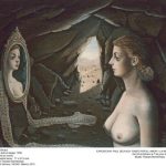 Paul Delvaux, otro idiota que se enamoró 2 mujer espejo1