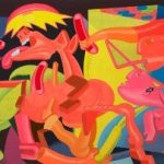 Guernica Blue 1976 Peter Saul Survey sector