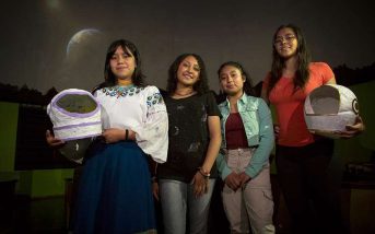 Adolescentes ecuatorianas que viajarán en agosto 2023 a la Nasa.