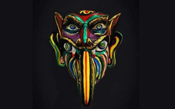 Obra de Arte de “Máscara de diablo”, Vicente Flores, Cuenca, 2022.