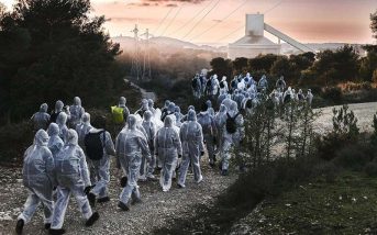 Doscientas personas invadieron y desarmaron por sorpresa la planta de Lafarge de La Malle en Bouc-Bel-Air.