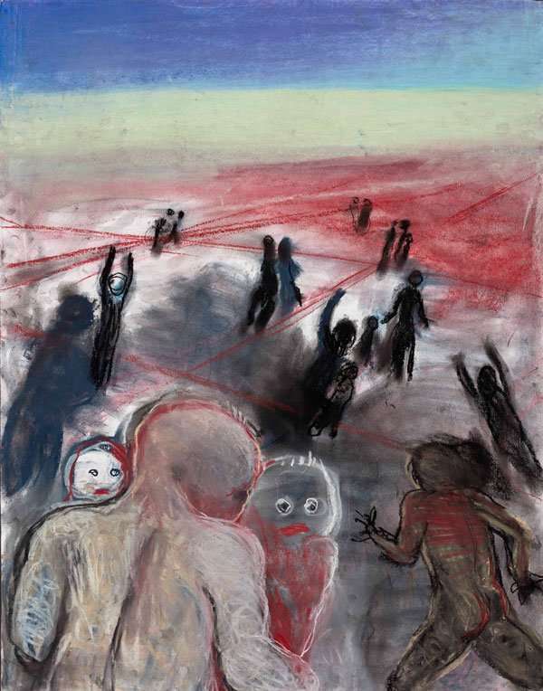 Museo Reina Sofía: narrativas de la resistencia 1 Obra de Miriam Cahn, en el museo Reina Sofía.