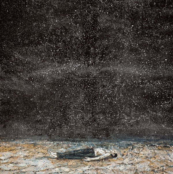 El Guggenheim Bilbao, un ícono cultural. 6 LAS CÉLEBRES ÓRDENES DE LA NOCHE, 1997, Anselm Kiefer, acrílico y emulsión sobre lienzo.