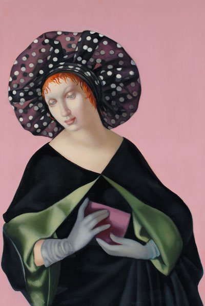 Tamara de Lempicka, la artista total. 6 La mujer con sombrero, 1952, óleo sobre lienzo.