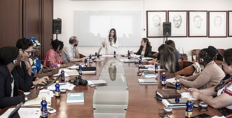 Daniela Salazar o la nueva cara de la justicia. 5 Dictando un taller sobre litigio estratégico a organizaciones de América Latina y África, 2018.