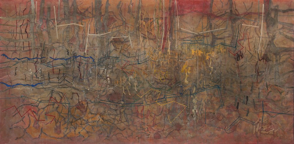 Salas y el arte de la abstracción. 2 Cuadro 6 de Doce historias, acrílico sobre tela, 2011.