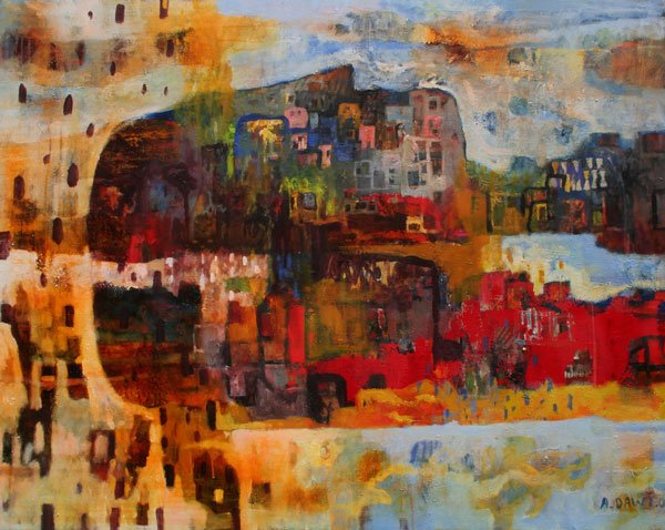 Ariel Dawi, fiel a la pintura. 5 Cabeza en construcción.