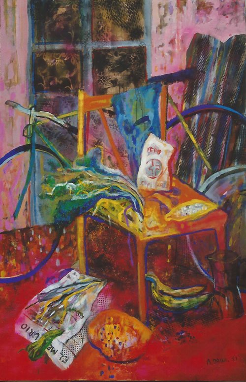 Ariel Dawi, fiel a la pintura. 3 La terraza.