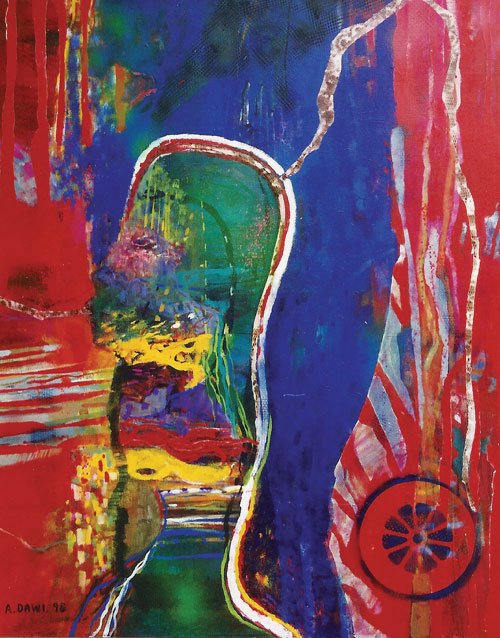 Ariel Dawi, fiel a la pintura. 2 Afrorueda, 1998.