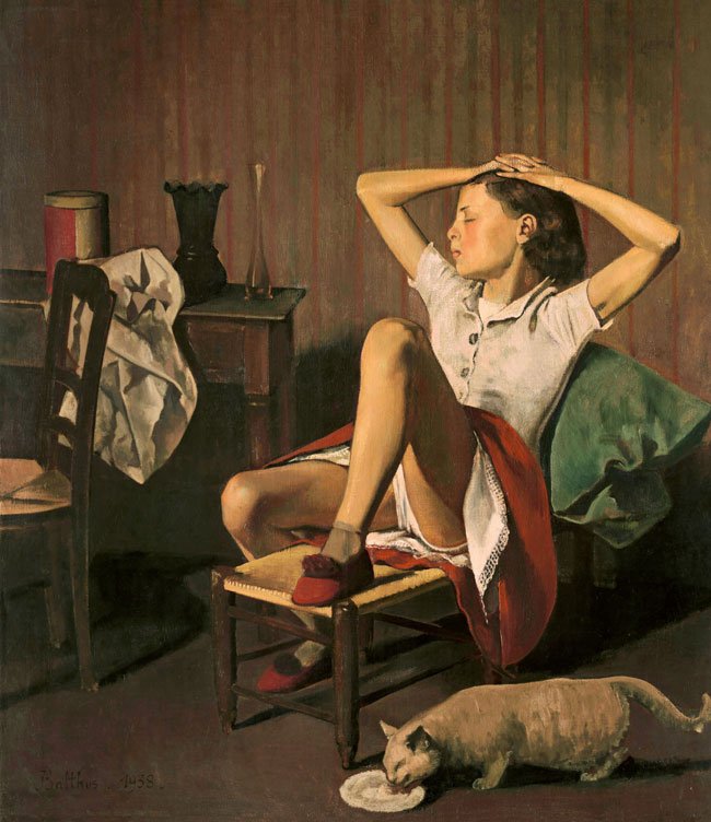 Balthus, de niñas y aristogatos. 1 Theresa soñando, 1938.
