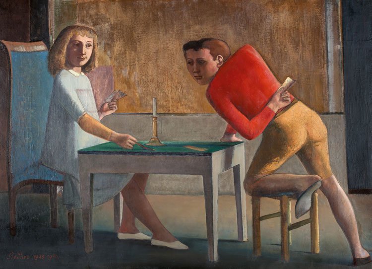 Balthus, de niñas y aristogatos. 5 La partida de naipes, 1948 - 1950.