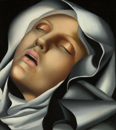 Tamara de Lempicka, la artista total. 5 Santa Teresa de Ávila, 1930, óleo sobre tabla.