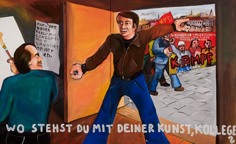 Jörg Immendorff, rebeldía convertida en arte. 5 ¿Dónde estás con tu arte, colega?, 1973.