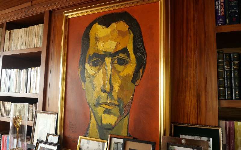 Historias de Rodrigo Borja: carreras, periodismo y tenis presidencial 4 Borja cuadro 1