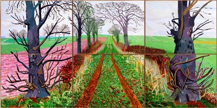 Los grandes paisajes de David Hockney 3 Closer wnter tunnen DHockney OK