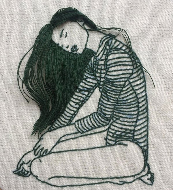 Pintura de aguja o el arte de bordar. 3 Diseño----2