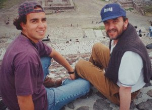 De paseo familiar, Teotihuacán, México.