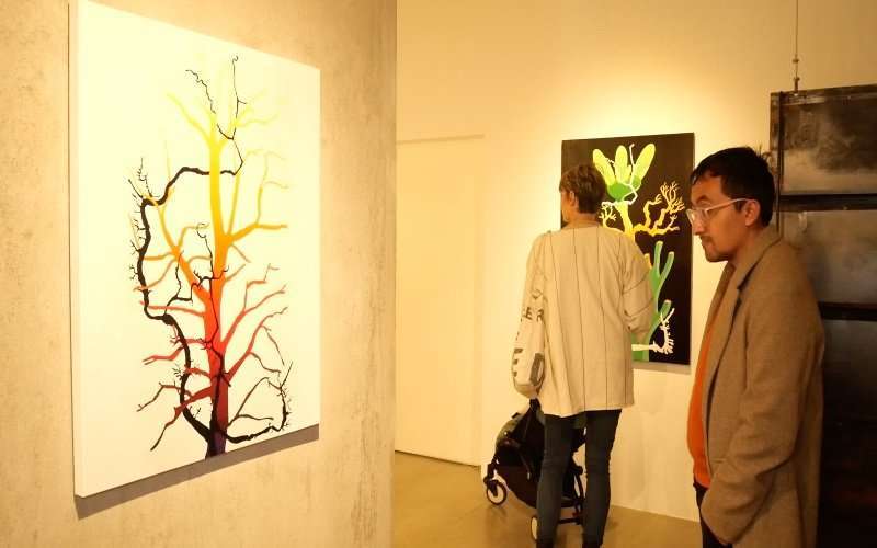 Fernando Falconí revive árboles filogenéticos en sus lienzos 2 Fernando Falconí