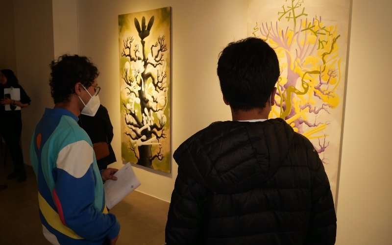 Fernando Falconí revive árboles filogenéticos en sus lienzos 3 Fernando Falconí