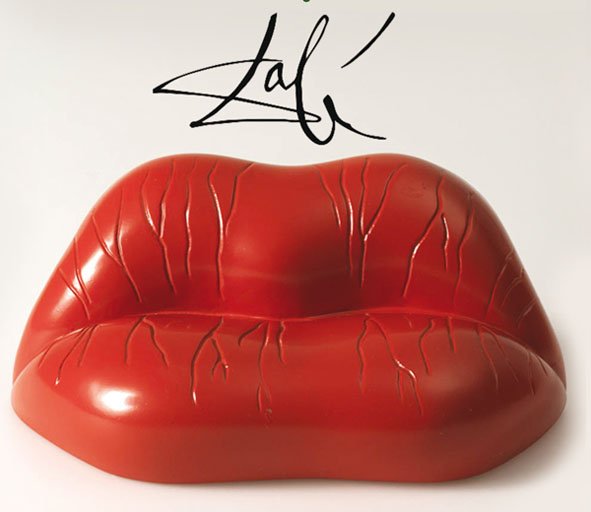 El delirio final de Dalí. 1 Sillón de sala Mae West, Salvador Dalí.