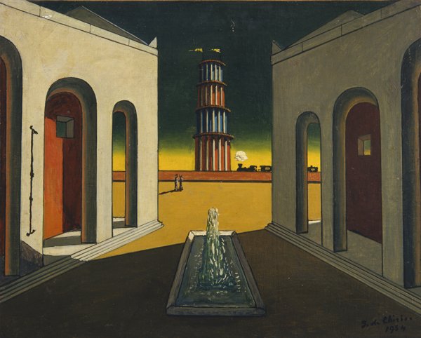 Giorgio de Chirico. 1 Plaza de Italia con fuente, 1968.