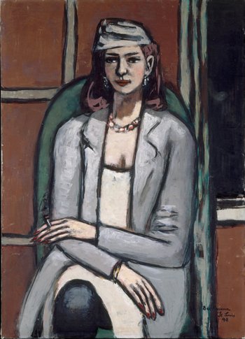 Max Beckmann en Nueva York. 5 Quappi in grey, 1948.