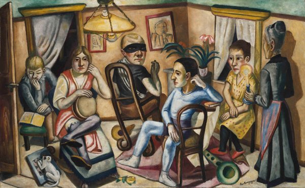 Max Beckmann en Nueva York. 2 Before the masquerade ball, 1922.