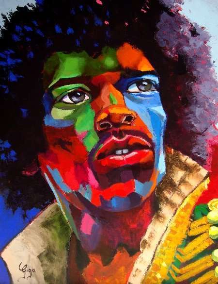 El cromatismo de ‘Giga’ sobre retratos de la cultura pop 1 Giga pintor