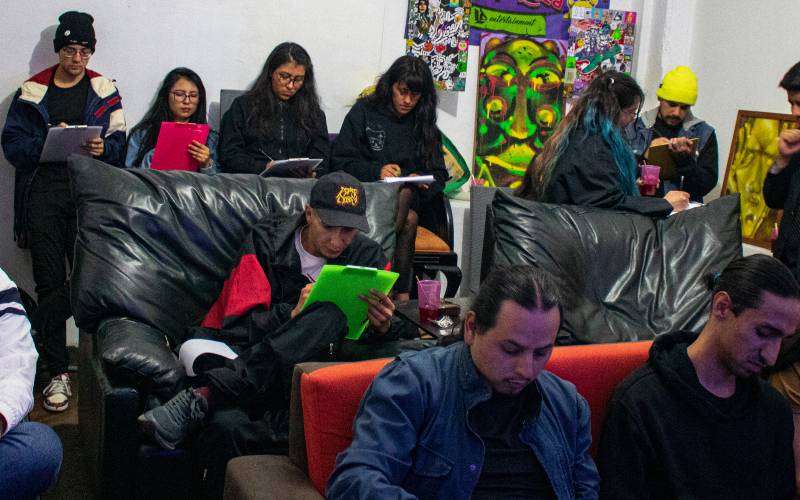 La Caneca promueve jams de dibujo en el barrio La Mariscal. 3 Jam dibujo2 1