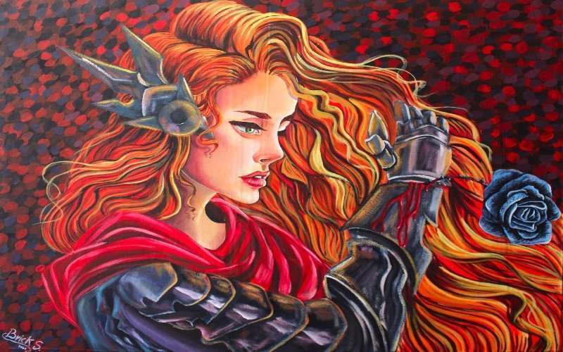 Imbabura reúne la muestra ‘Jatary Warmi’: ¡Levántate mujer! 5 Jefferson Andrés Gómez 'Plaga de rosas negras'- Imbabura cinco