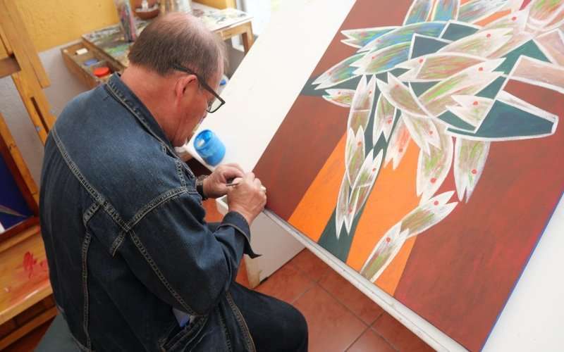 Solidaridad: el eje artístico del pintor José Bastidas 7 José Bastidas