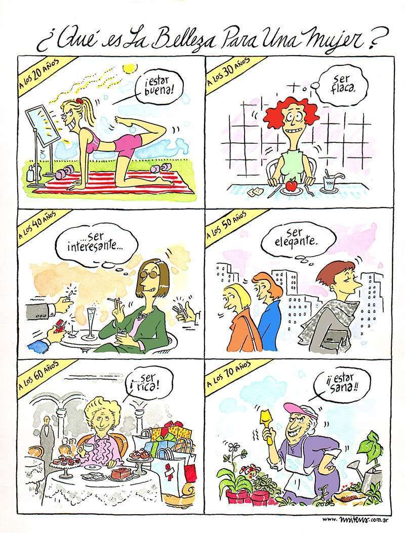 ¿Qué es la belleza para una mujer? 1 Maitena Belleza mujer 1