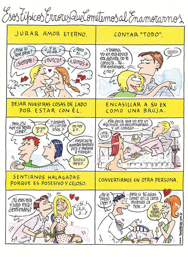 Esos típicos errores que cometemos al enamorarnos 1 Errores de las mujeres al enamorarse.