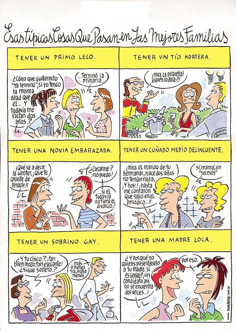 Esas típicas cosas que pasan en las mejores familias 1 Típicas cosas que pasan en las mejores familias.
