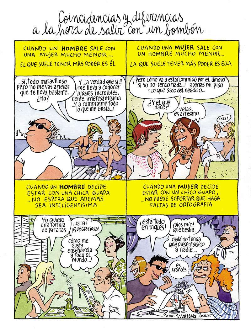 Coincidencias y diferencias a la hora de salir con un bombón 1 Coincidencias y diferencias a la hora de salir con un bombón