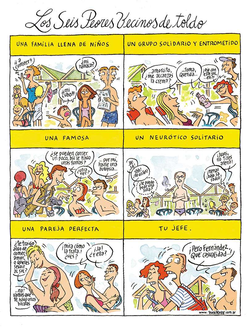 Los seis peores vecinos de toldo 1 Maitena