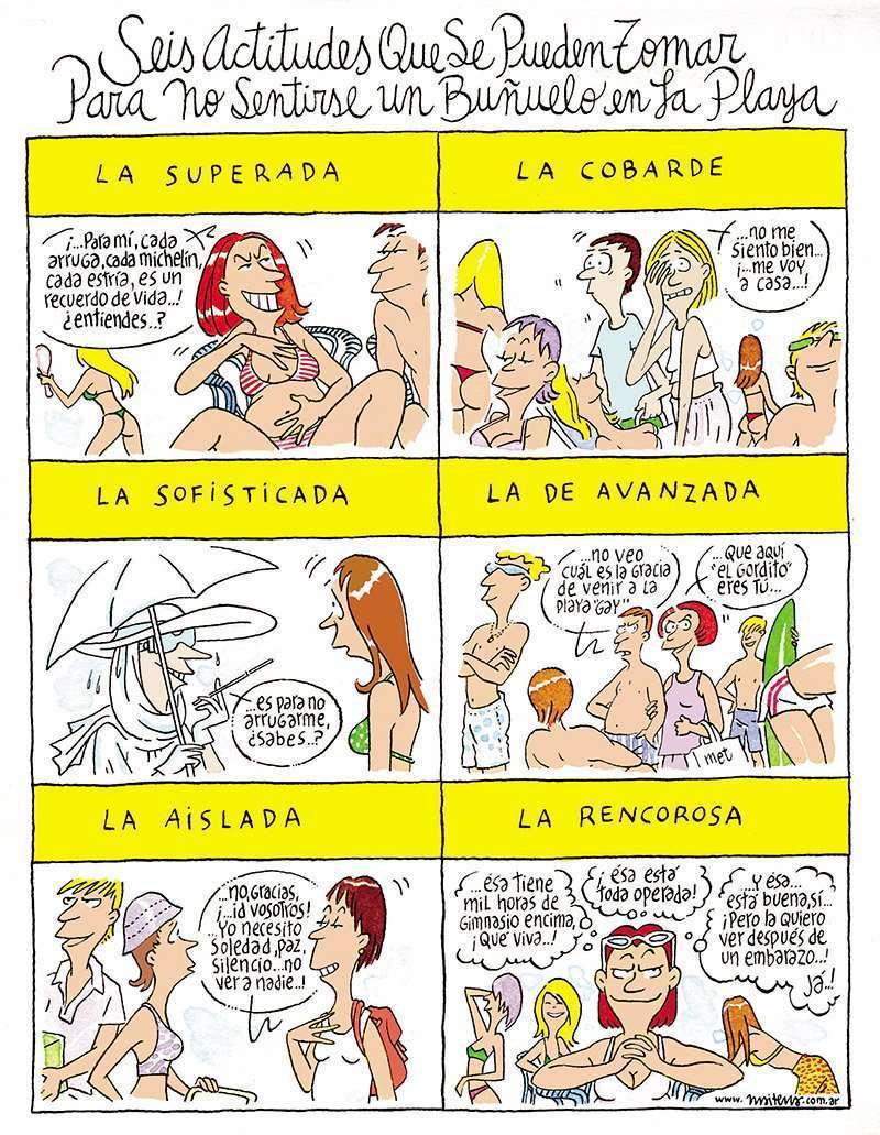 Seis actitudes que se pueden tomar para no sentirse un buñuelo en la playa 1 Seis actitudes en la playa