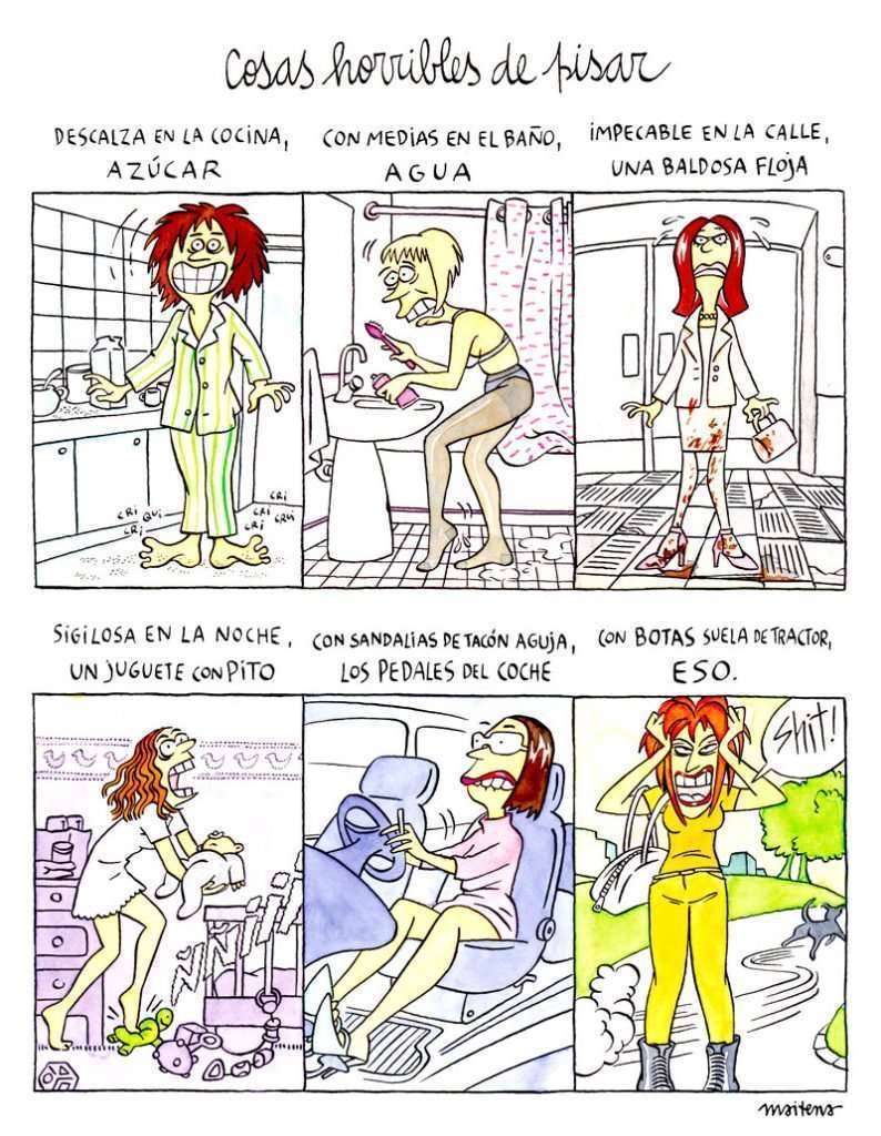 Cosas horribles de pisar 1 Maitena cosas pisar