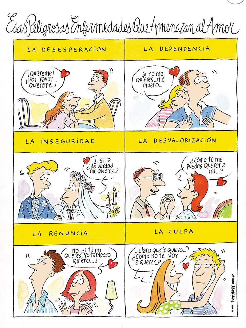 Esas peligrosas enfermedades que amenazan al amor 1 Maitena enfermedades amor 1