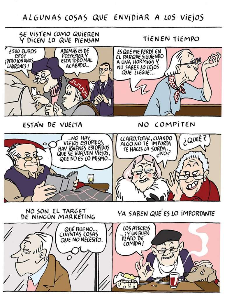 Algunas cosas que envidiar a los viejos