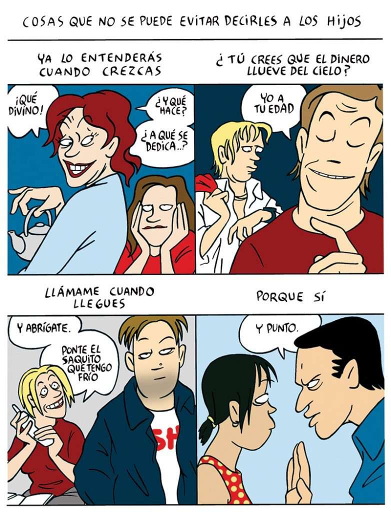 Cosas que no se pueden evitar decirles a los hijos