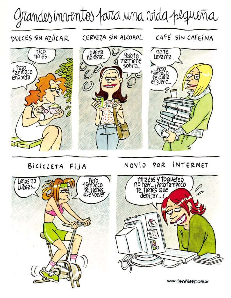 Grandes inventos para una vida pequeña 1 Maitena inventos