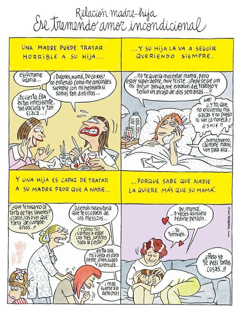 Ese tremendo amor incondicional 1 Maitena madre hija 1