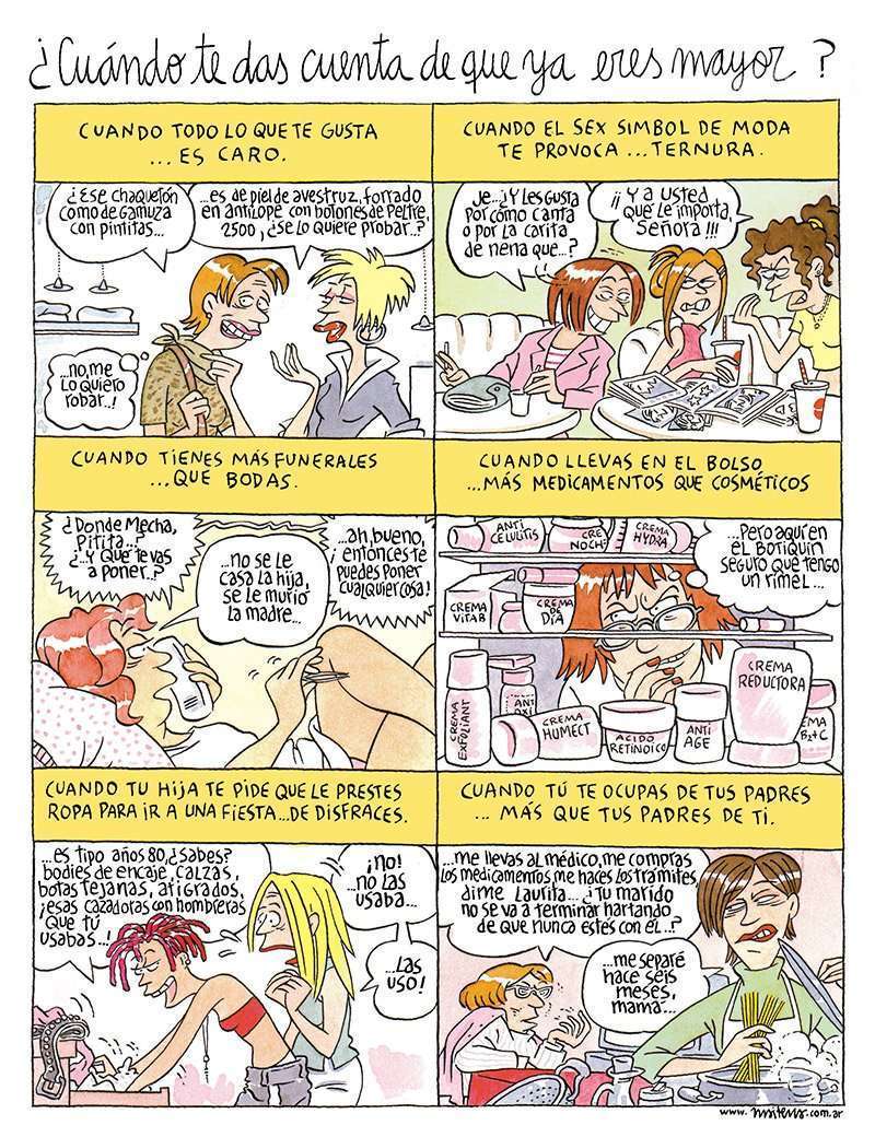 ¿Cuándo te das cuenta de que ya eres mayor? 1 Maitena mayor 1