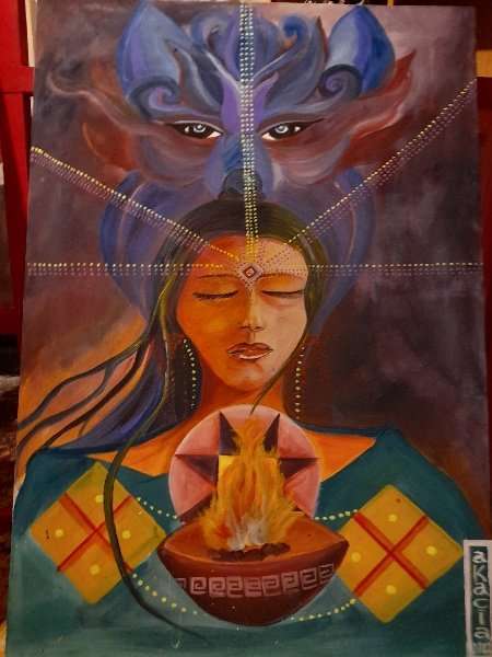 Imbabura reúne la muestra ‘Jatary Warmi’: ¡Levántate mujer! 6 Margarita Fernanda Criollo 'Samy Atuk'