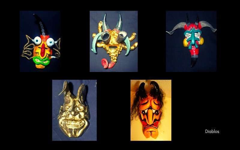 50 máscaras de diablos sorprenden desde Ambato 1 Máscaras