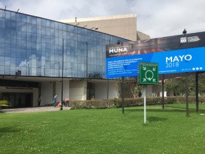 El Museo Nacional, un proyecto desbordado. 1 Cartel que anuncia la reapertura del MUNA para el 18 de mayo de 2018, Día Internacional de los Museos.