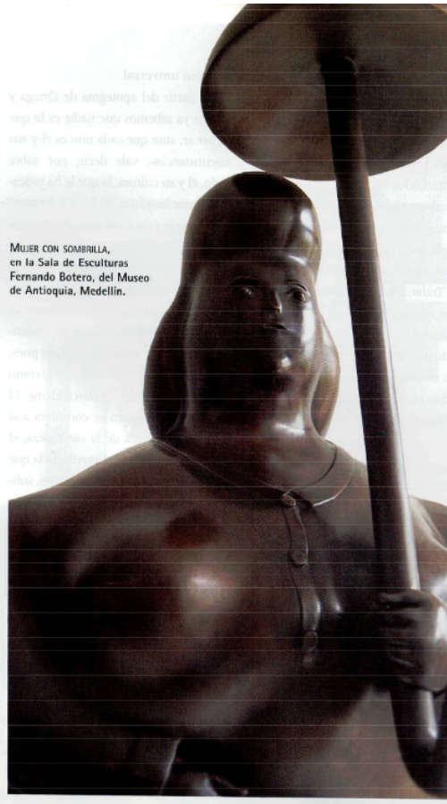 ¿Qué tenían en común Botero y Guayasamín? 3 Mujer con sombrilla 1