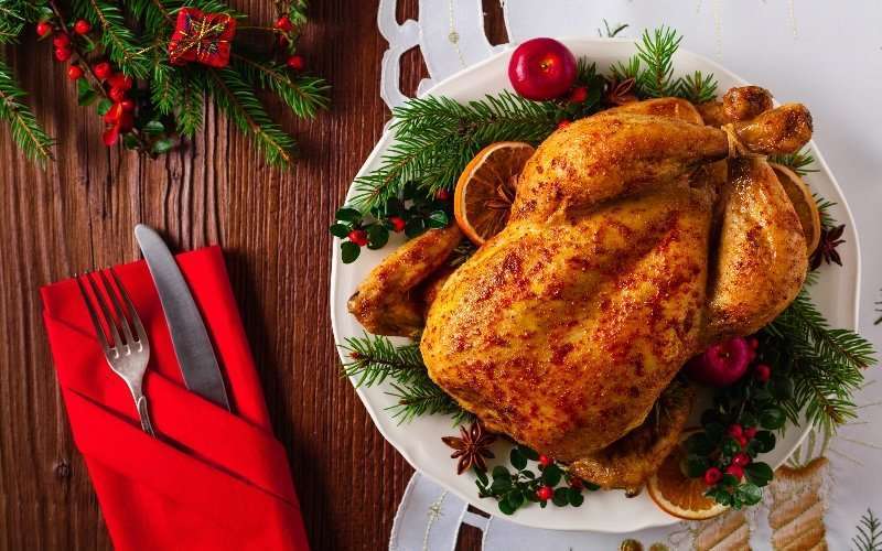 El placer de cocinar un pavo horneado en Navidad 1 Pavo horneado