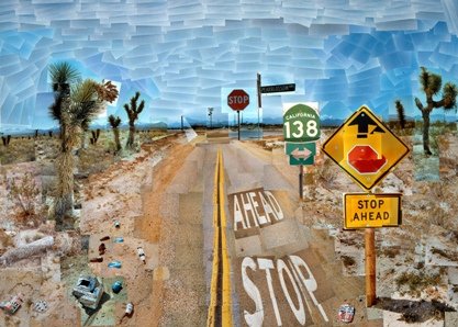 Los grandes paisajes de David Hockney 5 Pearblossom Highway OK